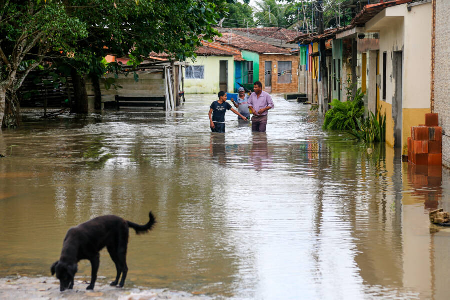 Chuvas deixaram centenas de pessoas desalojadas e desabrigadas em Alagoas