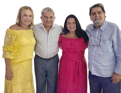Representando o ‘clube do Bolinha’’, ALBÉRICO RAMOS e CARLOS HENRIQUE TAVARES - com suas respectivas partners