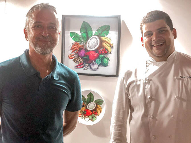 /A Moqueca da Terrinha do Chef VITOR GENEROSO ganhou arte de WEBER BAGETTI